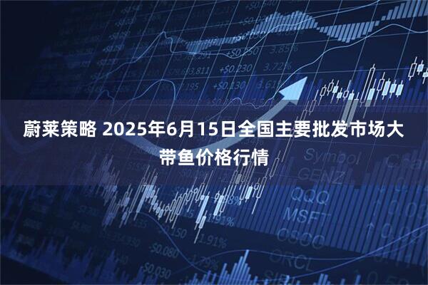 蔚莱策略 2025年6月15日全国主要批发市场大带鱼价格行情
